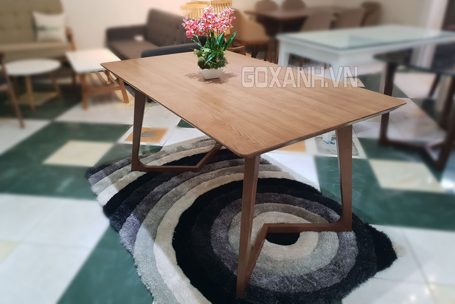 Bàn ăn chữ M gỗ ASK (Sồi Nga) / mẫu bàn ăn hiện đại được mua nhiều nhất 1