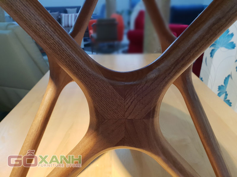 Bàn cafe gỗ sồi kiểu dáng độc đáo, bàn nước gỗ 3