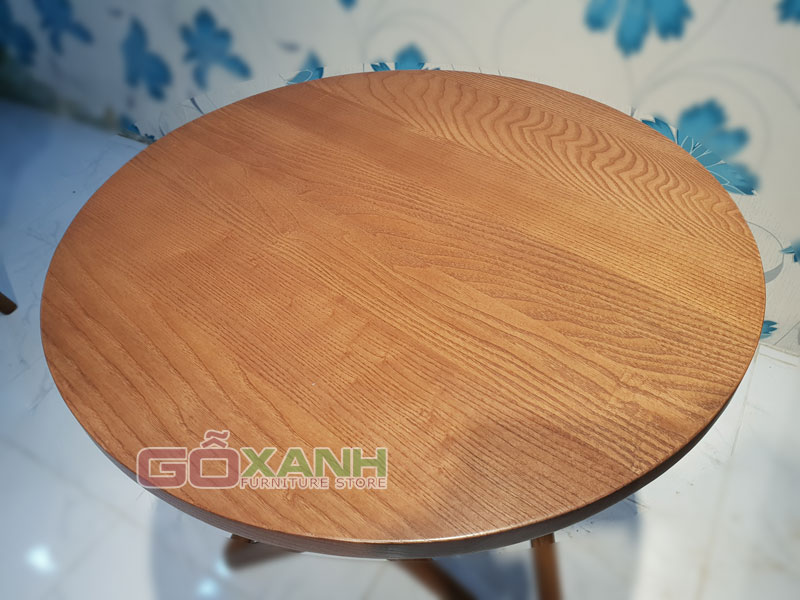 Bàn cafe gỗ sồi kiểu dáng độc đáo, bàn nước gỗ 4