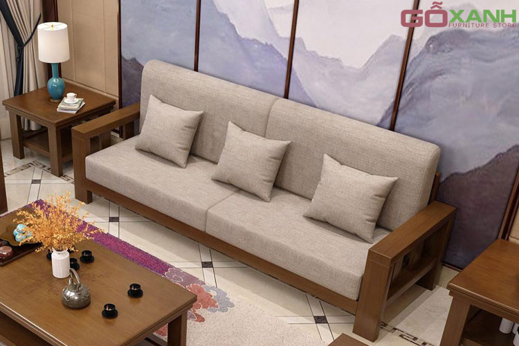 Ghế sofa gỗ giá rẻ cho nhà lớn