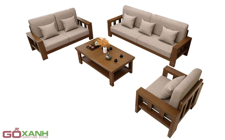 Bàn ghế sofa gỗ giá rẻ