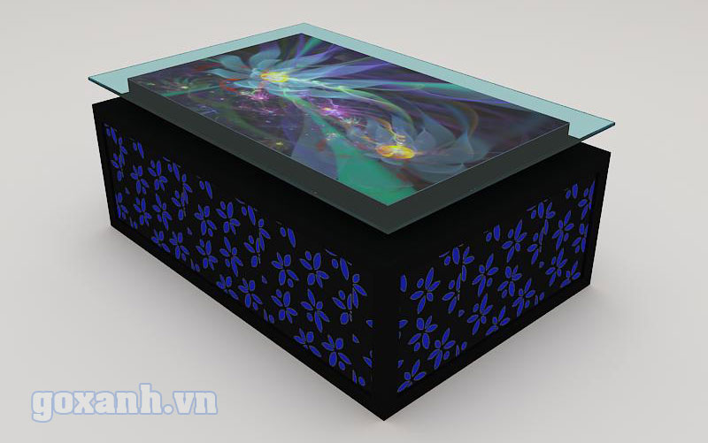 Bàn karaoke chạy CNC đẹp, đèn led sáng có điều khiển 1