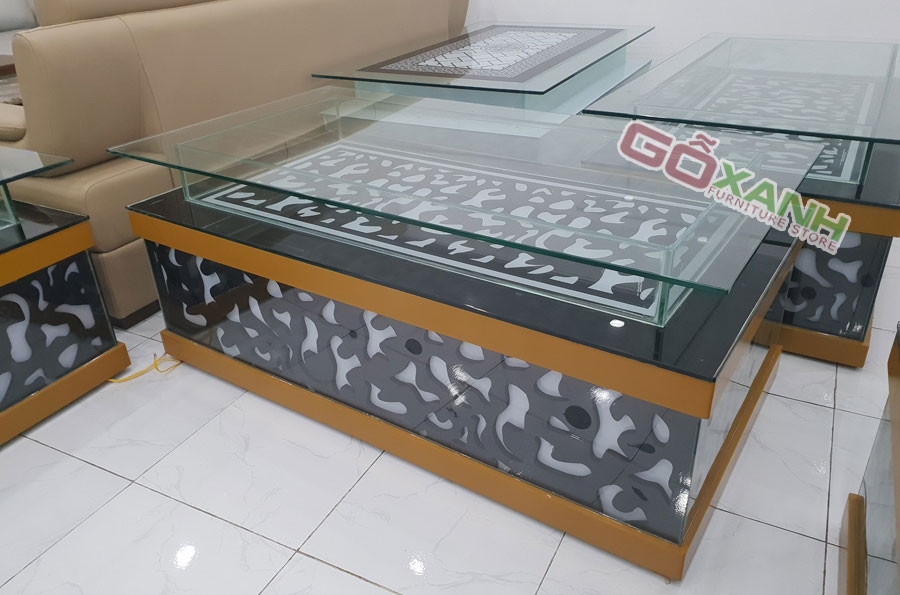 Bàn karaoke kiếng cường lực, Bàn karaoke full kính 2