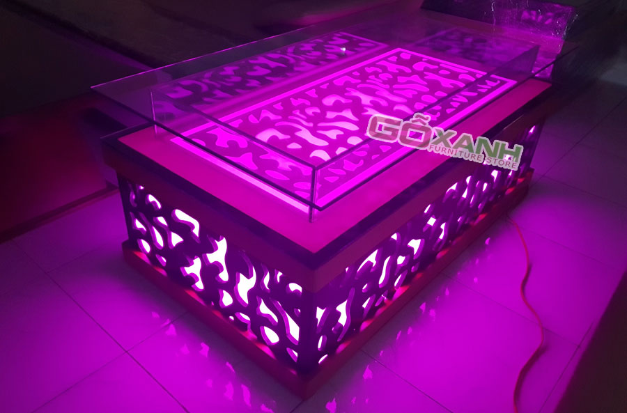 Bàn karaoke kiếng cường lực, Bàn karaoke full kính 3