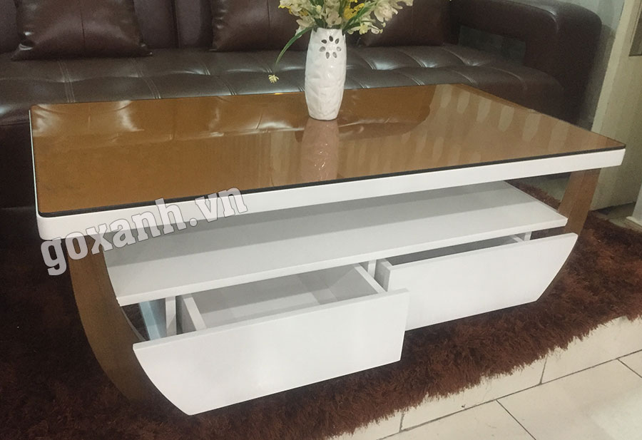 Bàn sofa chân gỗ tự nhiên, bàn trà cao cấp gỗ tự nhiên 3