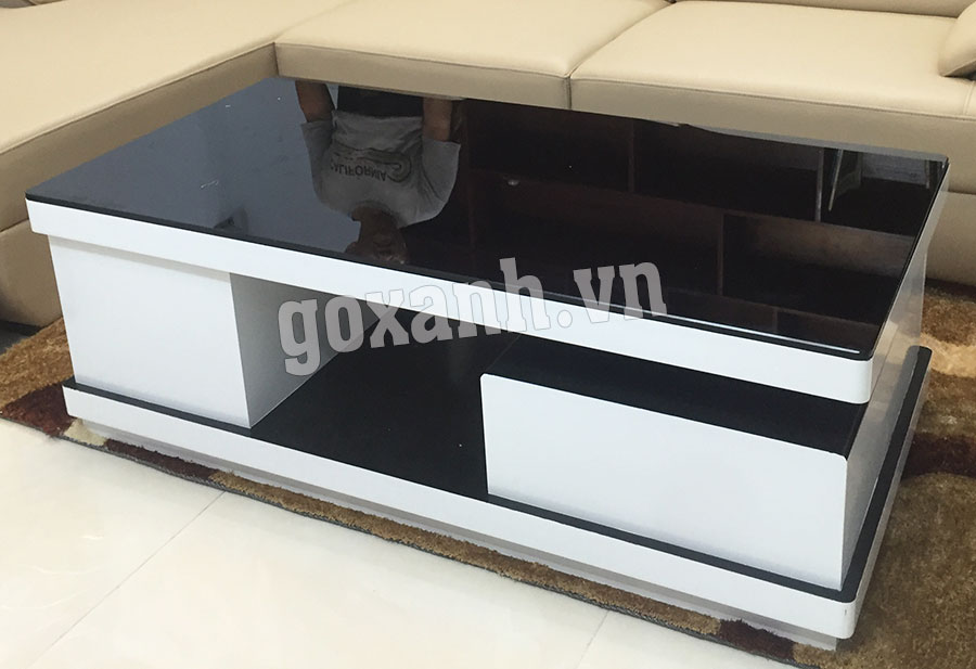 Bàn sofa gỗ công nghiệp 2 hộc