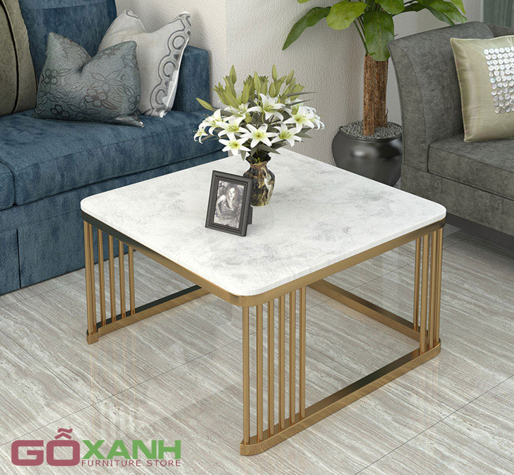 Bàn sofa inox mạ vàng sang trọng giá tốt - mẫu bàn inox cực đẹp hiện đại 3