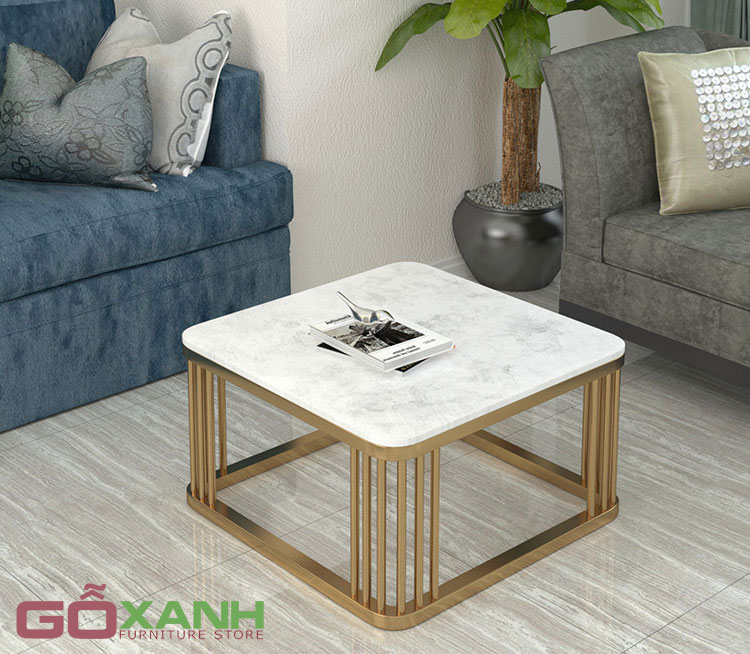 Bàn sofa inox mạ vàng sang trọng giá tốt - mẫu bàn inox cực đẹp hiện đại 4
