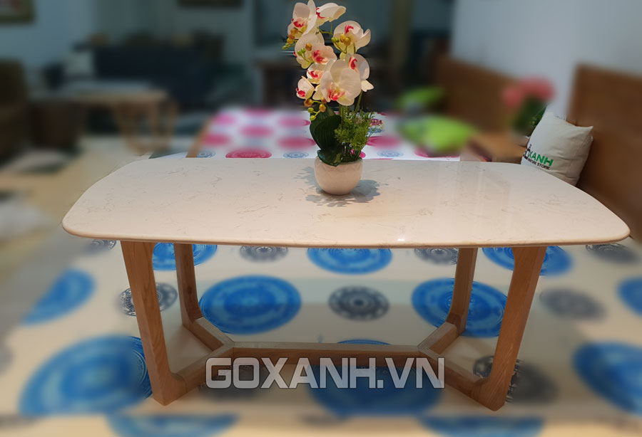 Bàn sofa mặt đá kiểu dáng đơn giản 4