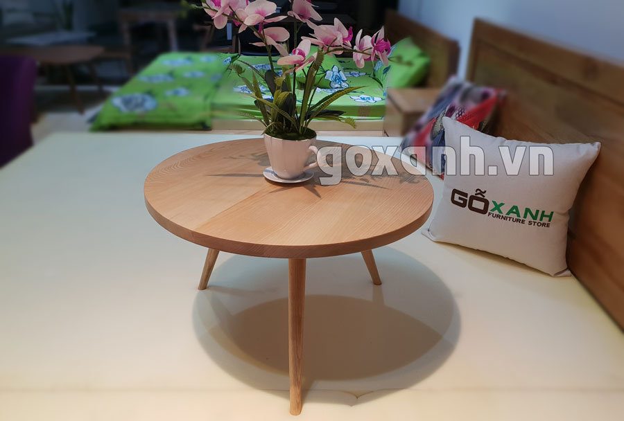 Bàn sofa tròn đẹp đơn giản
