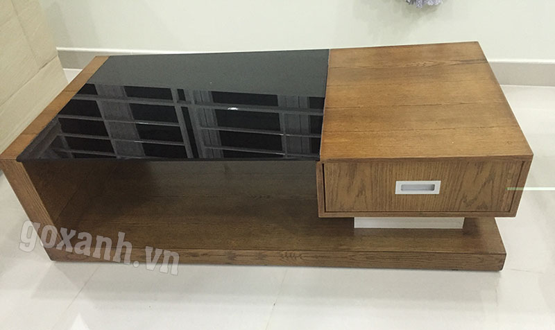 Bàn trà gỗ công nghiệp phủ veneer đẹp 1