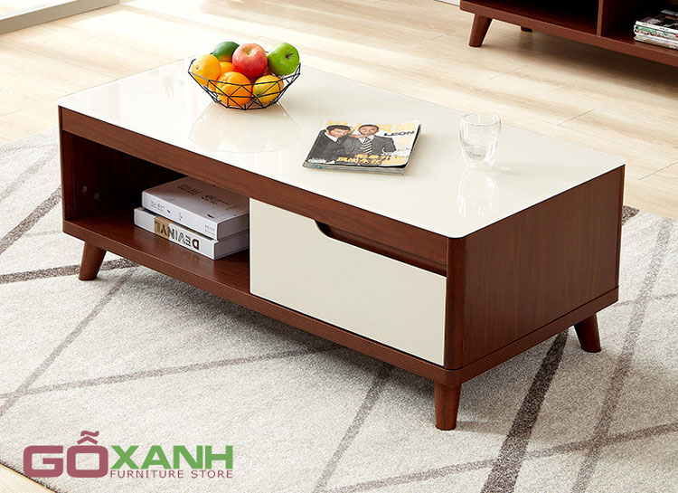 Bàn trà gỗ kiểu dáng nhập khẩu, bàn trà gỗ công nghiệp giá tốt 1