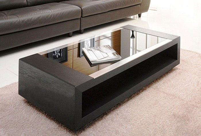 Bàn sofa gỗ uốn mặt kính, mẫu mã đẹp hấp dẫn