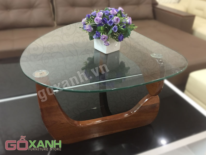 Mẫu bàn trà hình oval xinh xắn, bàn sofa mini kiểu dáng đơn giản 1