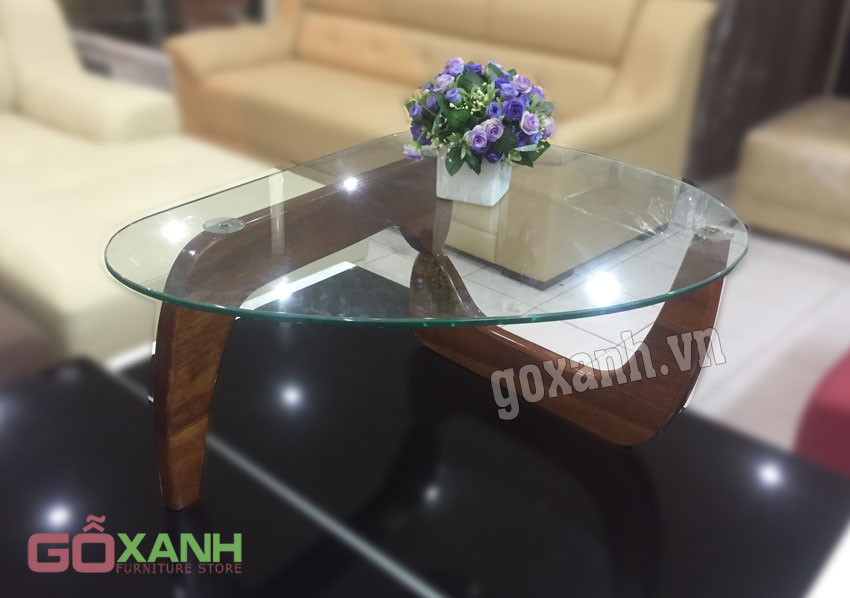 Mẫu bàn trà hình oval xinh xắn, bàn sofa mini kiểu dáng đơn giản 2