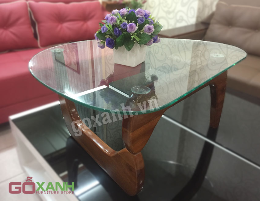 Mẫu bàn trà hình oval xinh xắn, bàn sofa mini kiểu dáng đơn giản 3