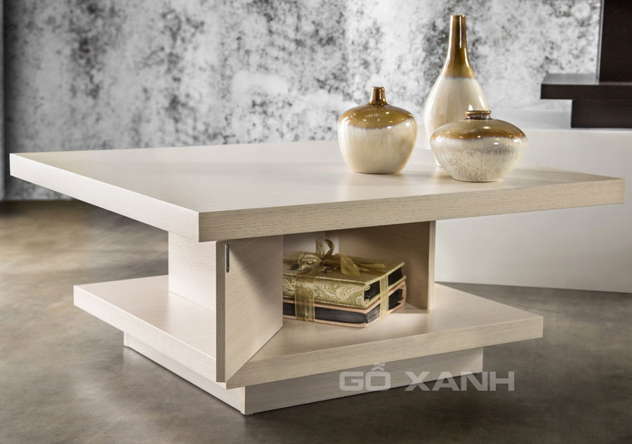 Bàn trà nhật vuông, bàn sofa kiểu Nhật Bản hình dáng vuông