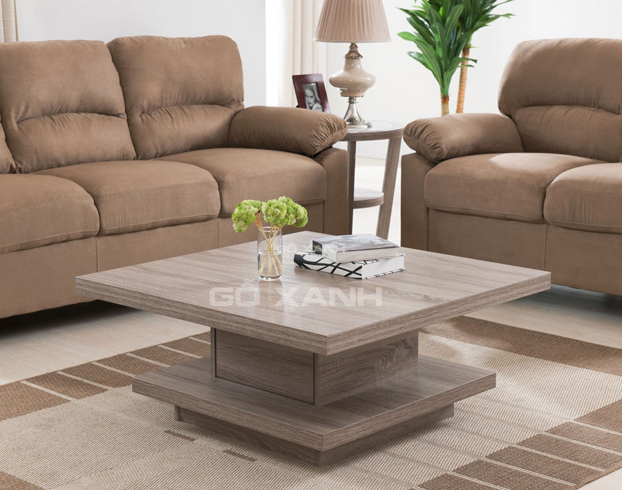 Bàn trà nhật vuông, bàn sofa kiểu Nhật Bản hình dáng vuông 1