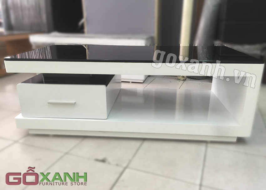 Bàn trà sofa hiện đại, bàn gỗ công nghiệp 2