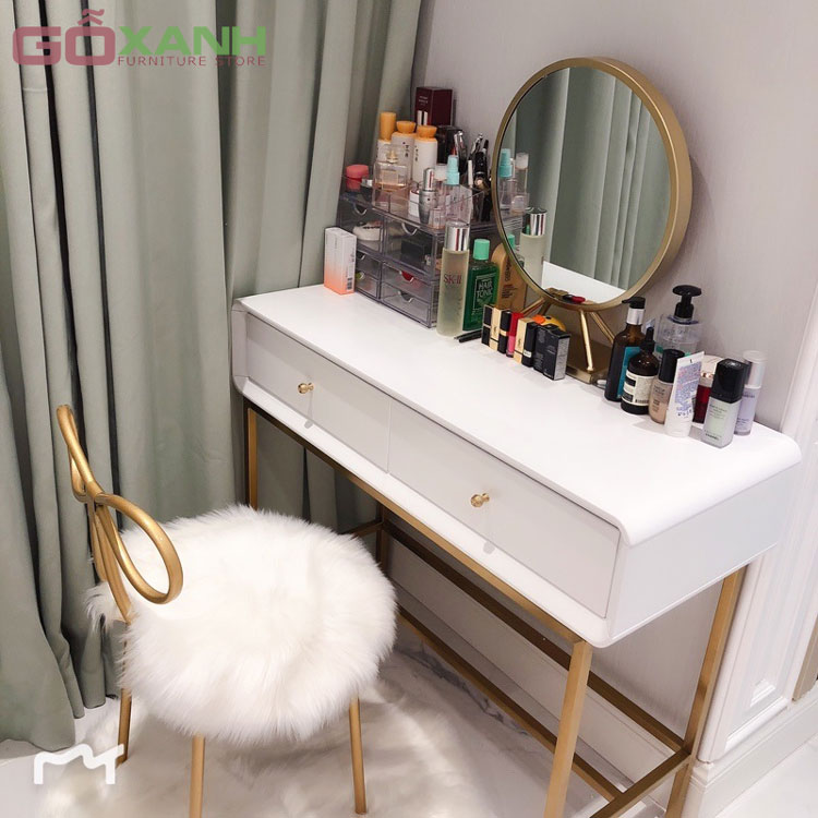 Bàn Trang Điểm Inox Xạ Vàng - Nội Thất Gỗ Xanh 3
