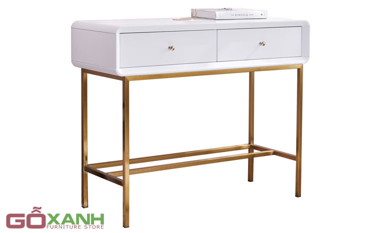 Bàn trang điểm inox mạ vàng