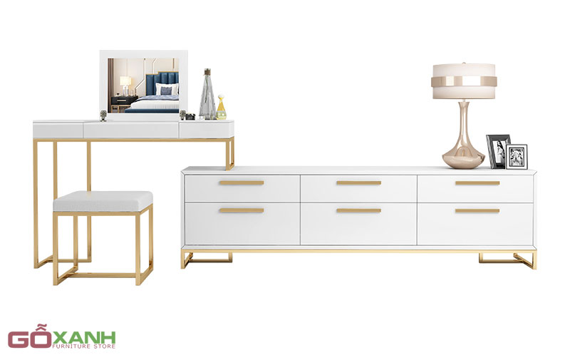 Bàn trang điểm kết hợp kệ tivi