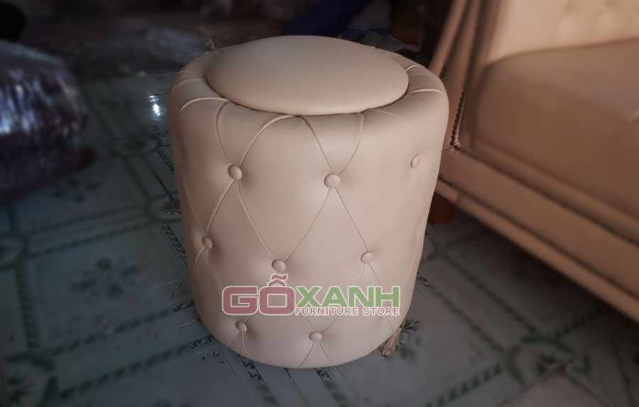 Băng sofa dài tân cổ điển bọc da công nghiệp Hàn Quốc, sản xuất sofa theo yêu cầu 4