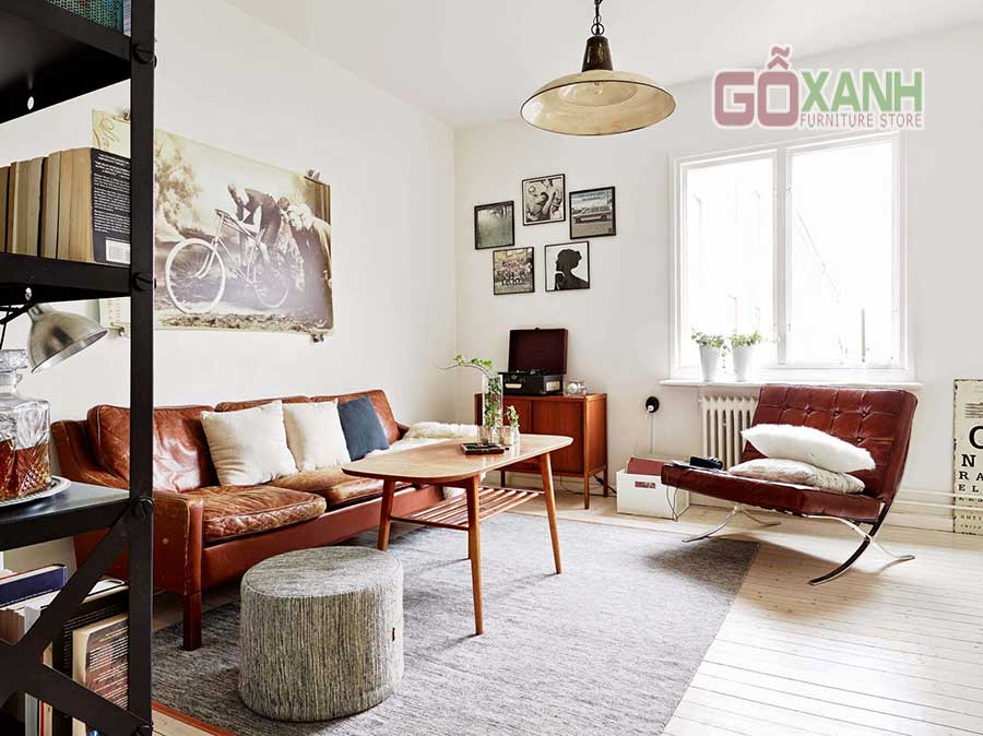 Bí quyết chọn sofa phòng khách theo phong cách Vintage 1