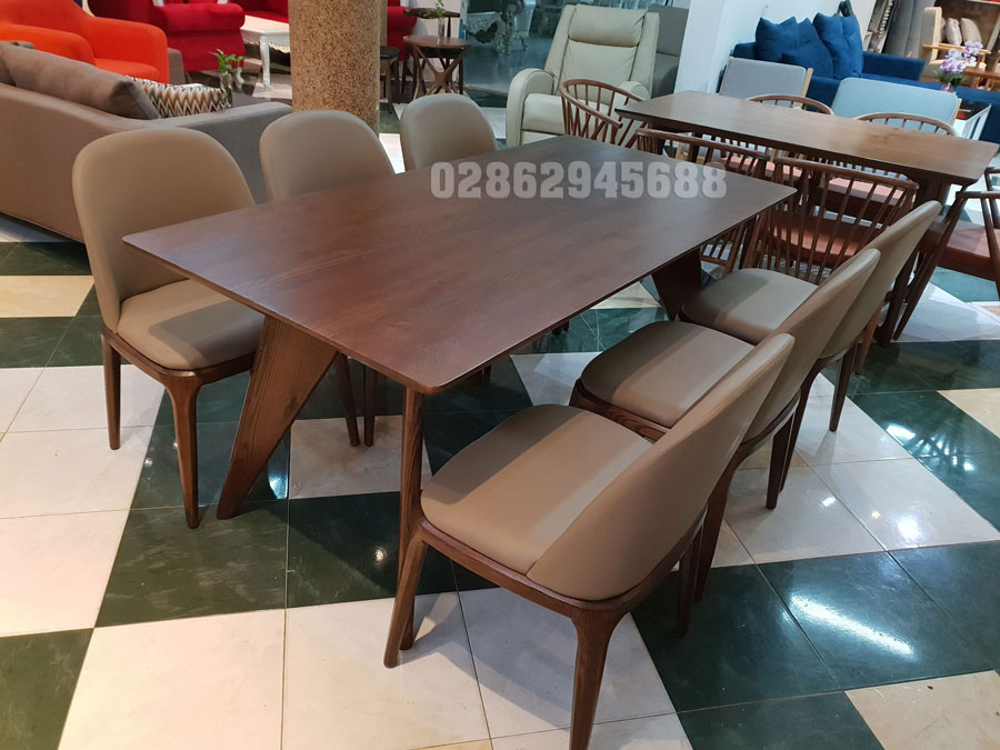 Bộ bàn ghế ăn cao cấp 6 ghế gỗ sồi 2