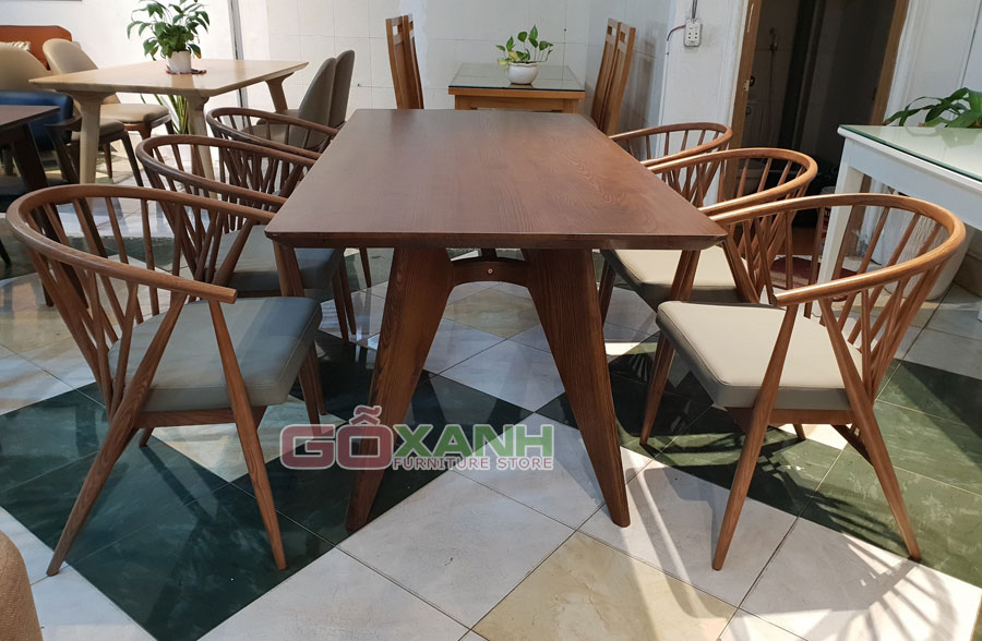 Bộ bàn ghế ăn độc đáo / bộ bàn ăn gỗ tự nhiên kiểu độc 3