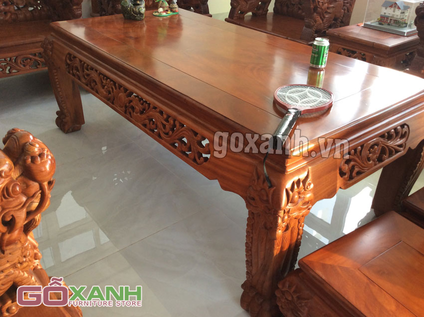 Bộ bàn ghế gỗ cẩm lai 11 món, bàn ghế gỗ cẩm lai cao cấp 5