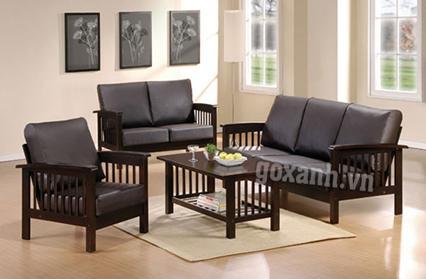 Bộ ghế sofa gỗ sang trọng, cao cấp