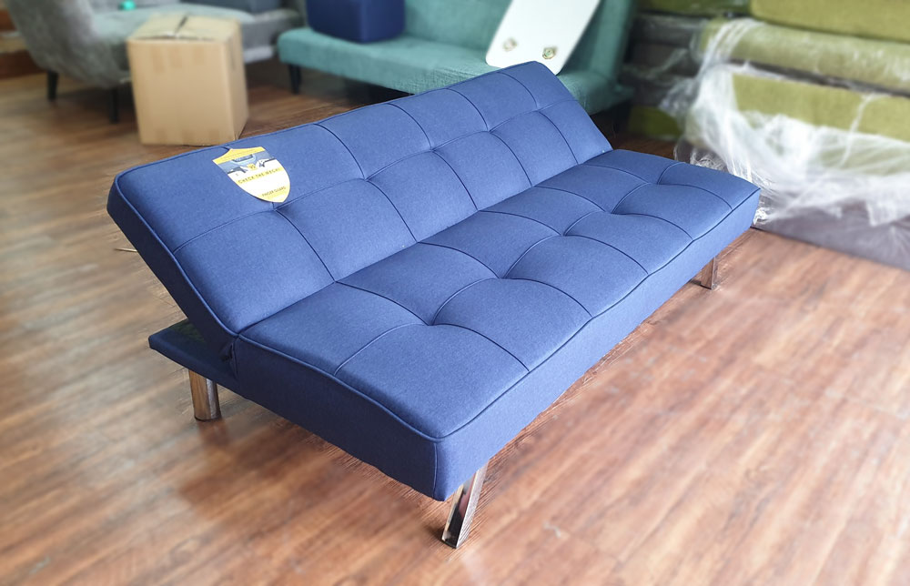 Bộ sofa bed màu xanh navy sang trọng / sofa giường đa năng khuyến mãi
