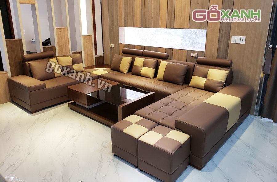 Bộ sofa chữ U sang trọng, Xưởng chuyên sản xuất sofa chữ U 2