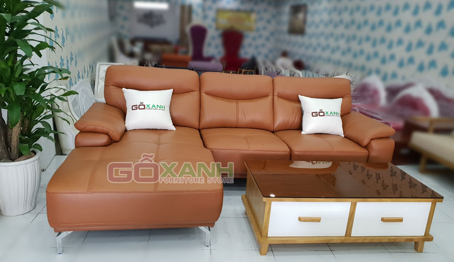 Bộ sofa da bò nhập ý / sofa da ý cao cấp sản xuất theo thiết kế 1