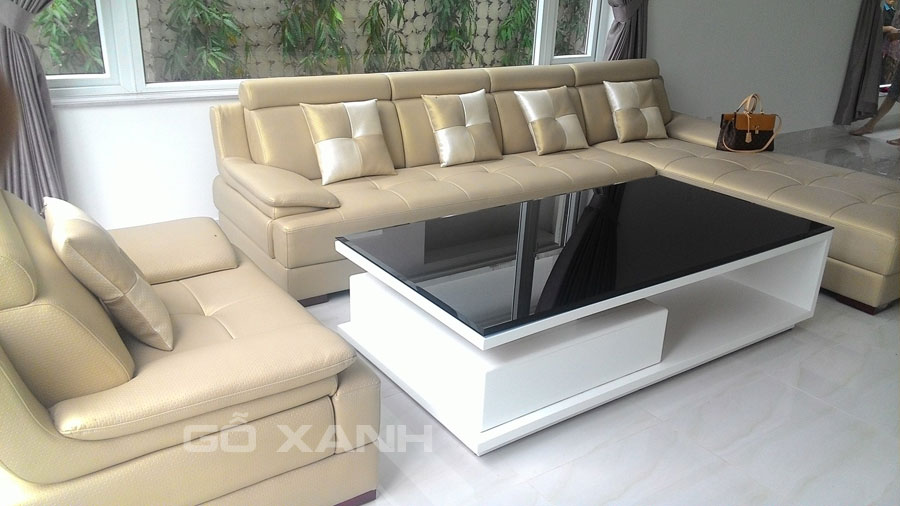 Bộ sofa góc kích thước lớn, sofa góc l và 1 ghế đơn