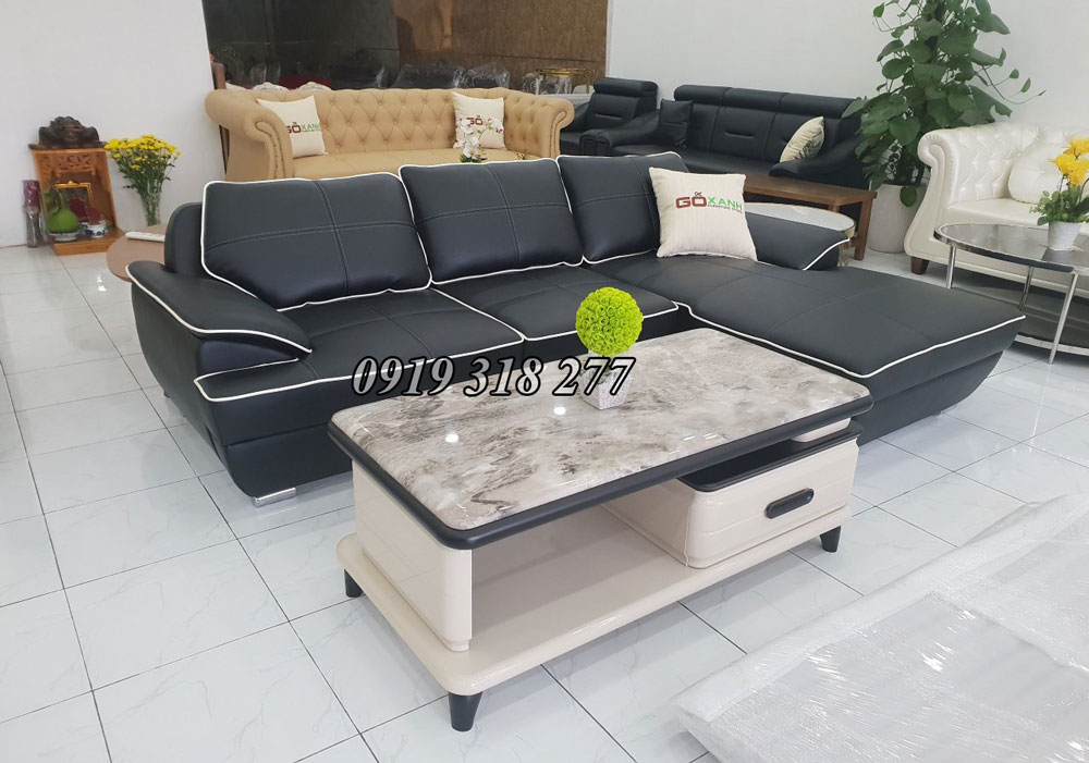 Bộ sofa màu đen
