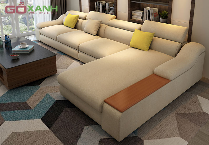 Bộ sofa vải hiện đại bán chạy 2018 / sofa vải cho nhà xinh xắn cao cấp 1