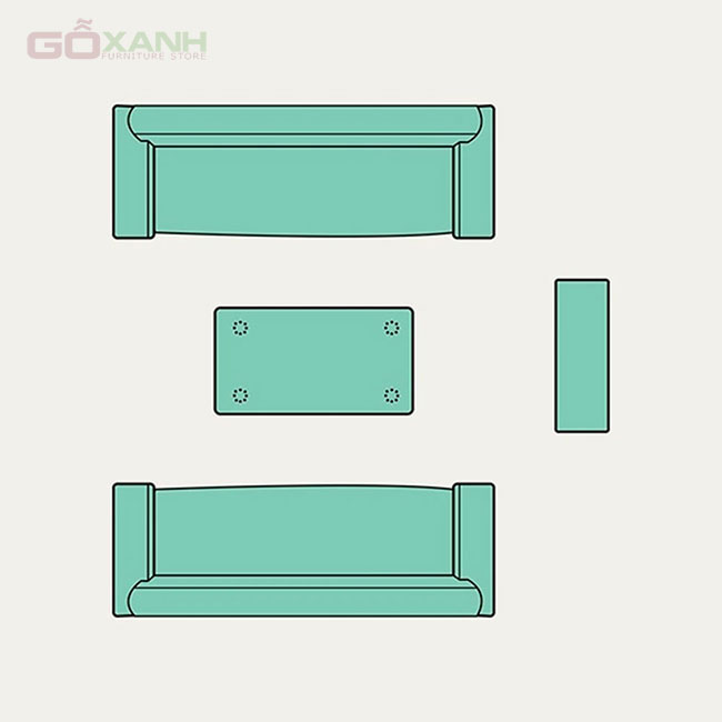 Cách sắp xếp ghế sofa phòng khách hợp lý, tiết kiệm diện tích 1