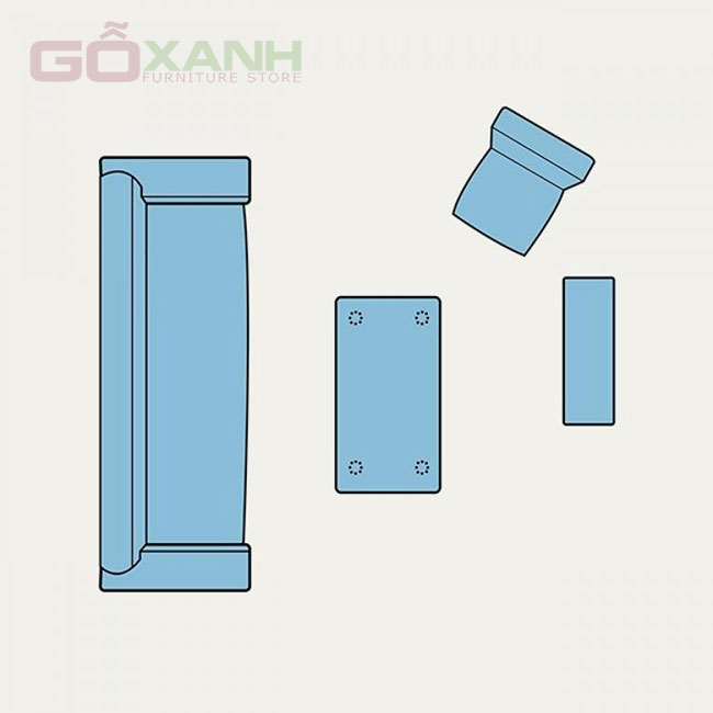 Cách sắp xếp ghế sofa phòng khách hợp lý, tiết kiệm diện tích 2