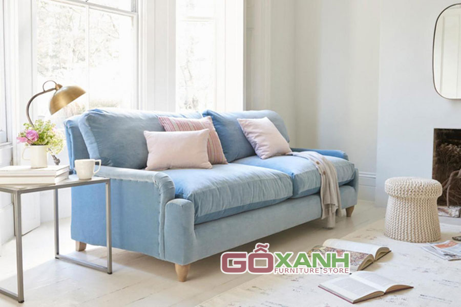 Chọn ghế sofa băng bọc vải cho phòng khách nhỏ 1