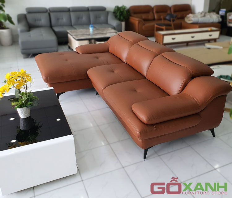 Ghế sofa cao cấp sản xuất trong nước bọc bằng da bò nhập khẩu Italia