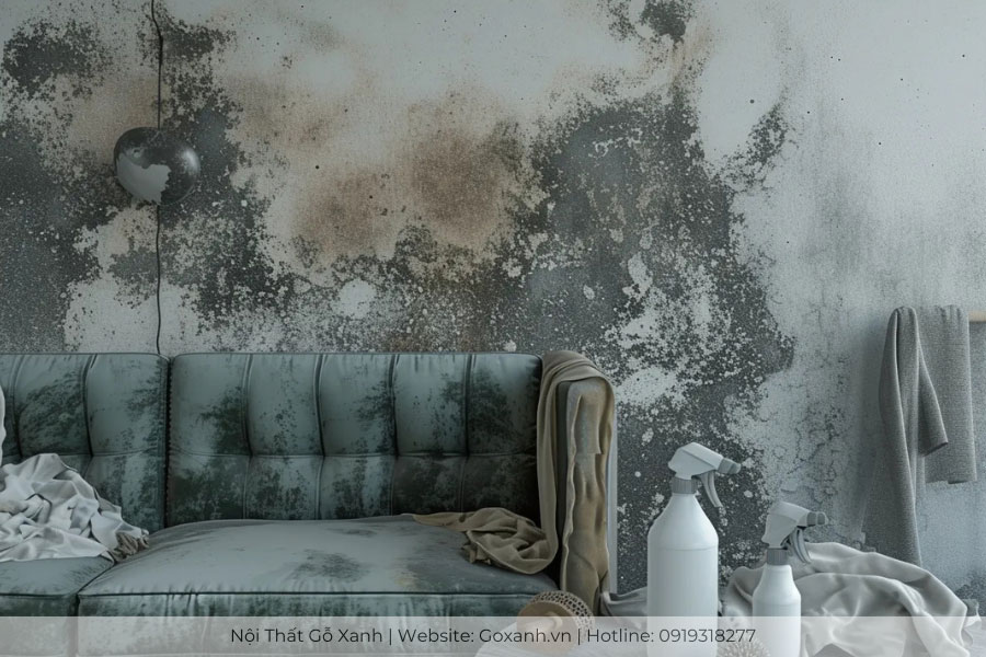 Sofa da bị mốc
