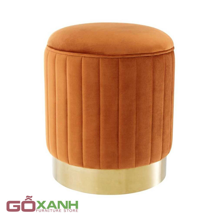 don-ghe-sofa-hinh-tron-vien-inox-ma-vang-2 Đôn ghế sofa hình tròn viền Inox mạ vàng 1