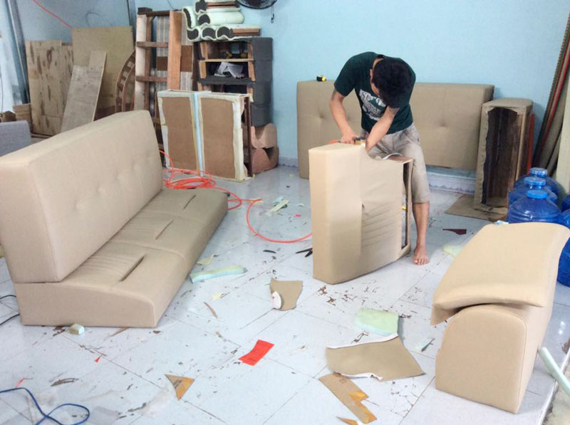 Nhận đóng mới ghế sofa theo yêu cầu - Gỗ Xanh
