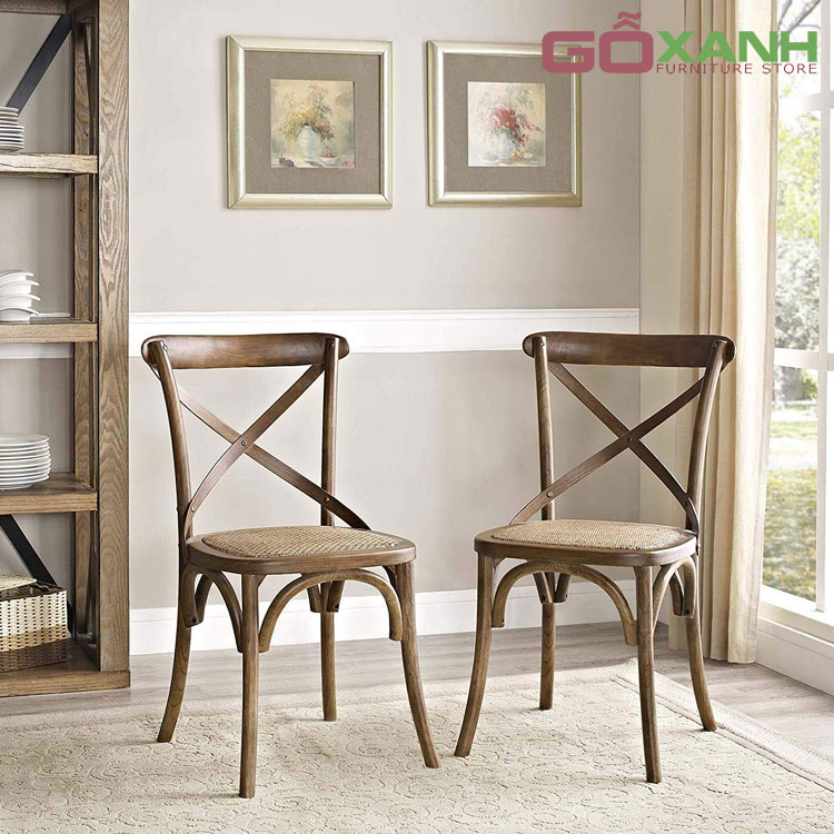 Ghế ăn bọc vải đẹp ghế ăn gỗ sồi tự nhiên - Ghế ăn cao cấp 11