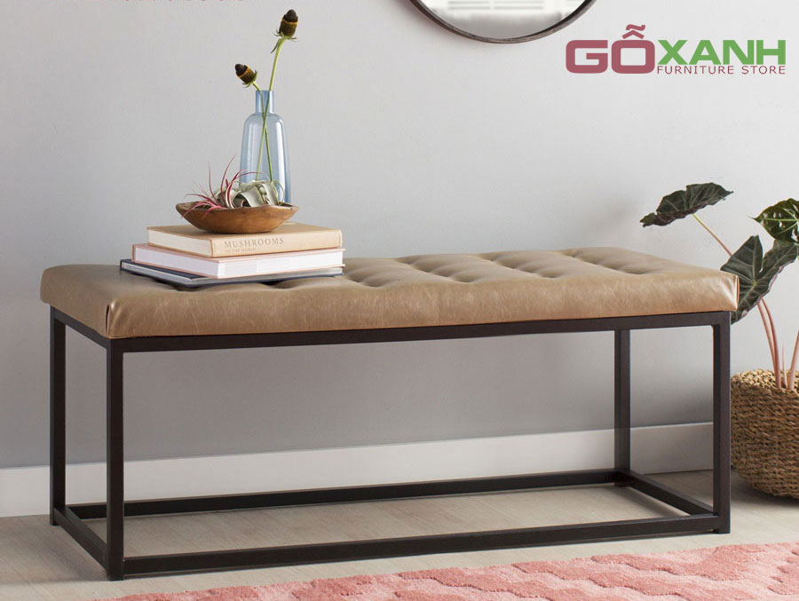 Ghế băng phòng ngủ chân sắt