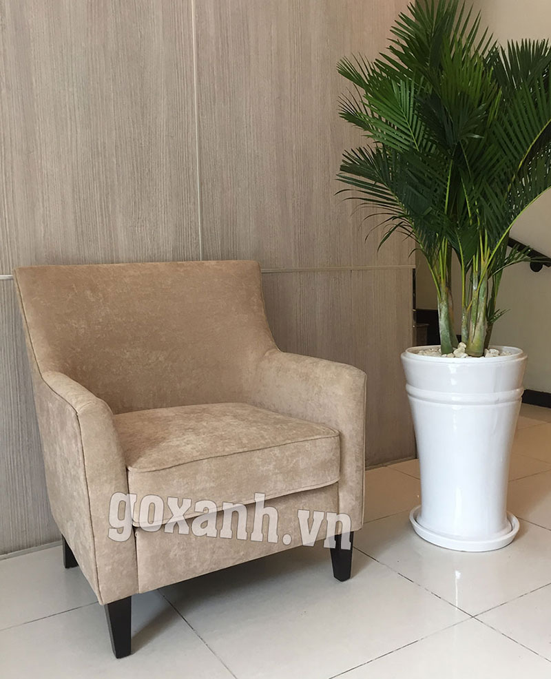 Ghế cafe gỗ bọc nệm cao cấp, ghế khách sạn sang trọng 2