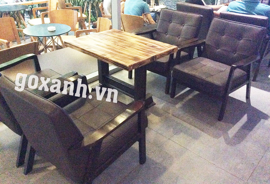 Ghế cafe khung gỗ cao cấp