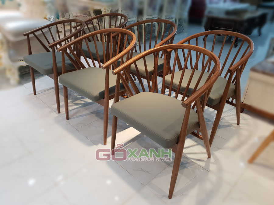 Ghế Genny Chair gỗ sồi, Sản xuất ghế ăn tiêu chuẩn xuất khẩu 5